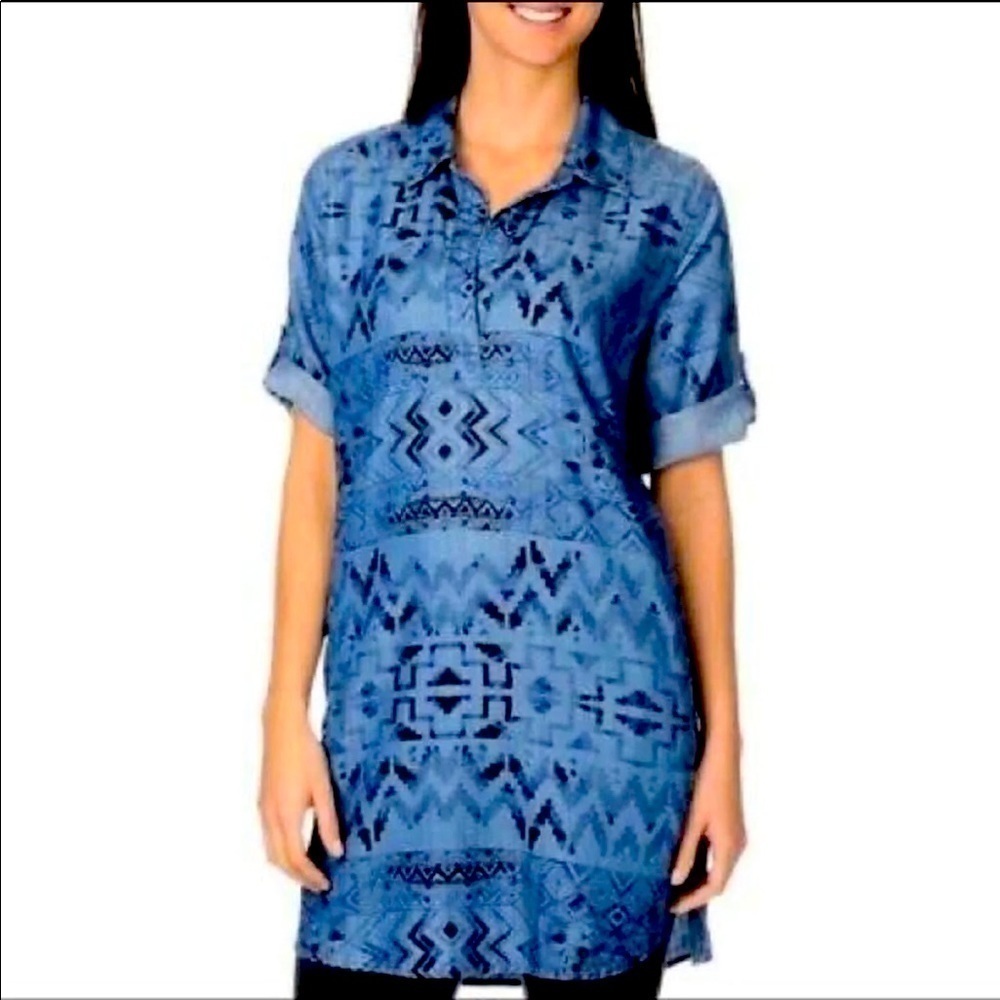 Philosophy Chambray Patterned dress
